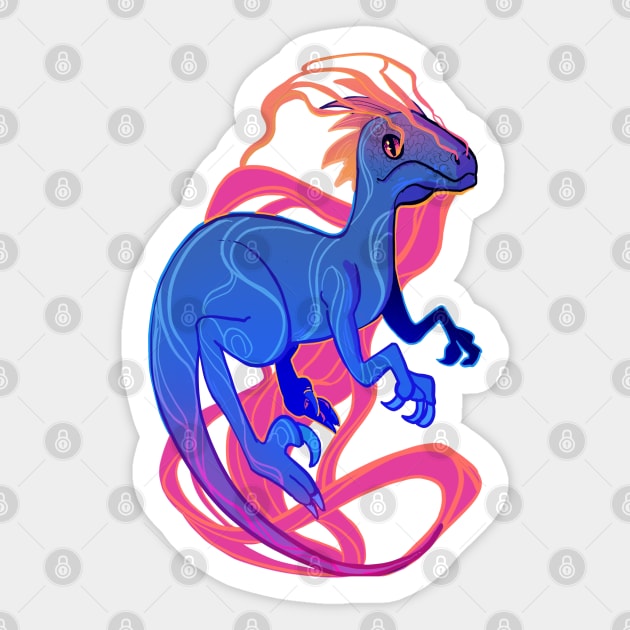Velociraptor Reanimated Sticker by AshenShop